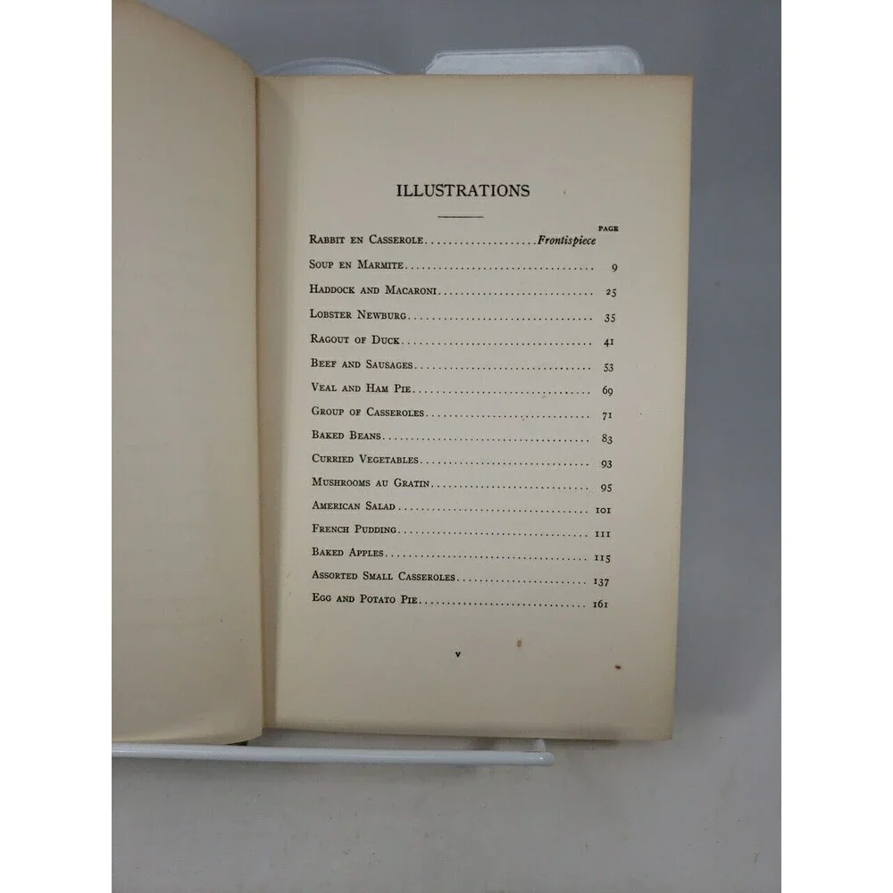 How To Cook in Casserole Dishes by Marion H Neil 1912 McKay Publishing Hardcover